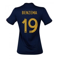 Dámy Fotbalový dres Francie Karim Benzema #19 MS 2022 Domácí Krátký Rukáv